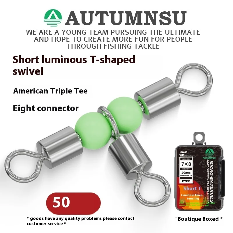 20-50-pcs-de-tres-vias-sub-pin-pesca-em-forma-de-t-anel-de-conexao-ferramenta-de-pesca-para-conector-giratorio-bifurcado-de-tres-vias-na-pesca-no-mar