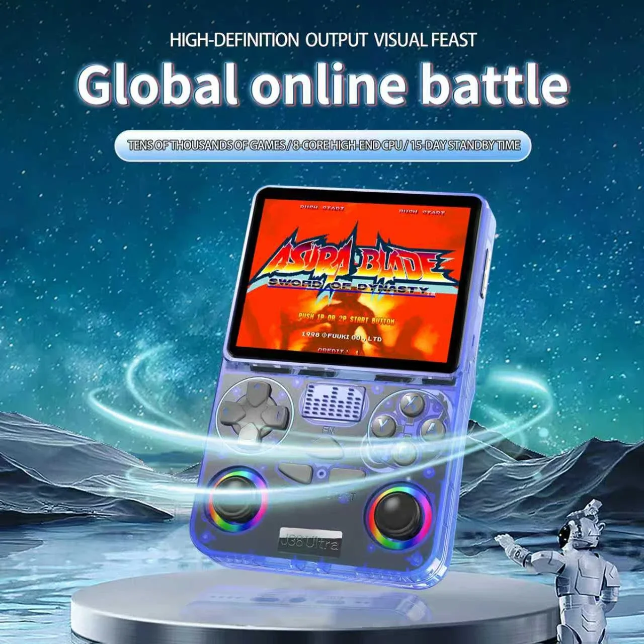 Game Console Retro Handheld Portable Pocket Video Games Party Gifts Console