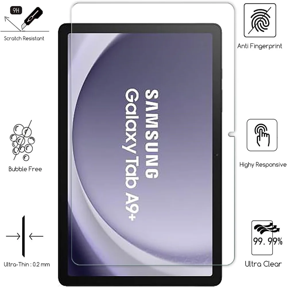 1 PCS Tempered Glass Tablet Screen Protector For Samsung Galaxy Tab A11 Plus A9+ 11 Inch 2025 2023 Anti Scratch Protective Film