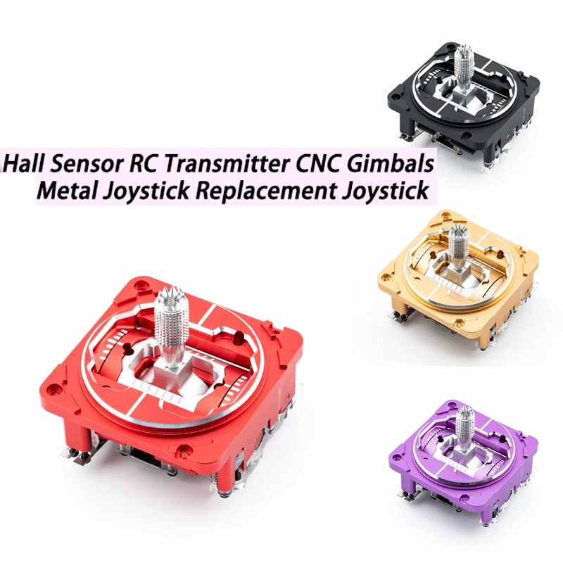 

Джойстик HelloRadio V16 V14 с датчиком Холла, металлический джойстик с ЧПУ для радиоуправляемых контроллеров V14 V16, запасная часть, подарок для DIY-проектов