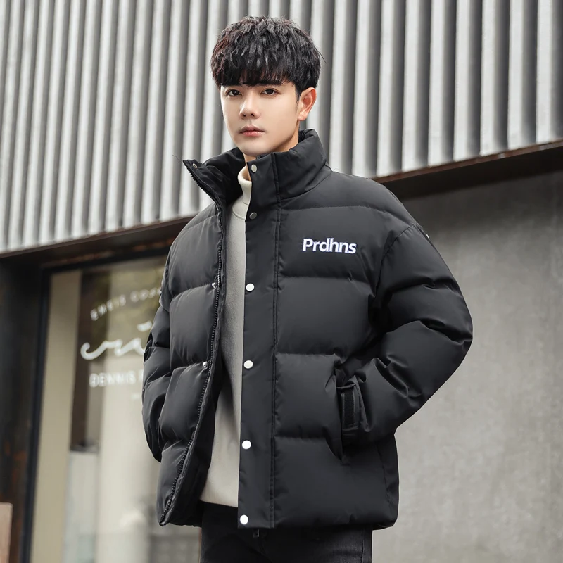 Men\'s Warm Jacket Shiny Winter Coat Hood White Duck Down Brand Detachable Hat Parka Male Overcoat 2022 Thermal Puffer Jacket Men