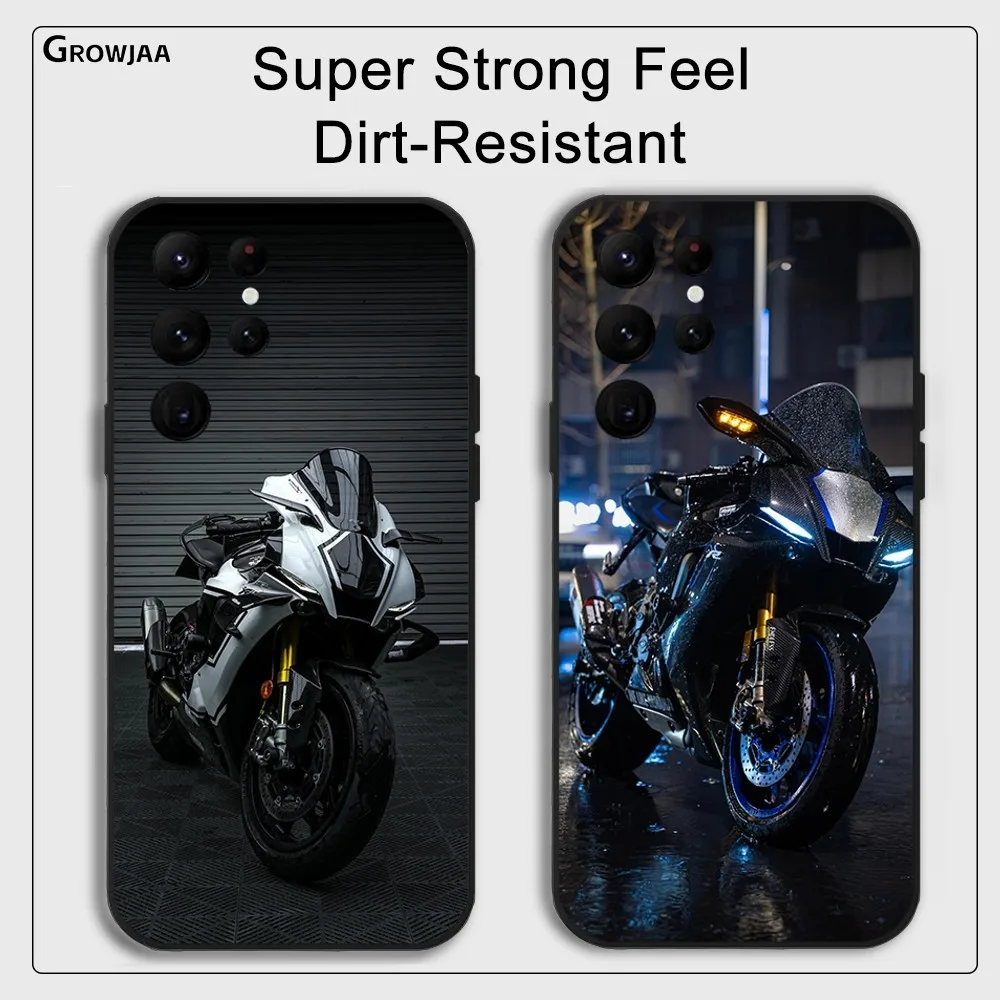 Sport Y-YamahaeS Cool Motorrad Phone Case For Samsung Galaxy S25 S24 S22 S23 Ultra S21 S20 Plus 5G Protective Silicone Funda