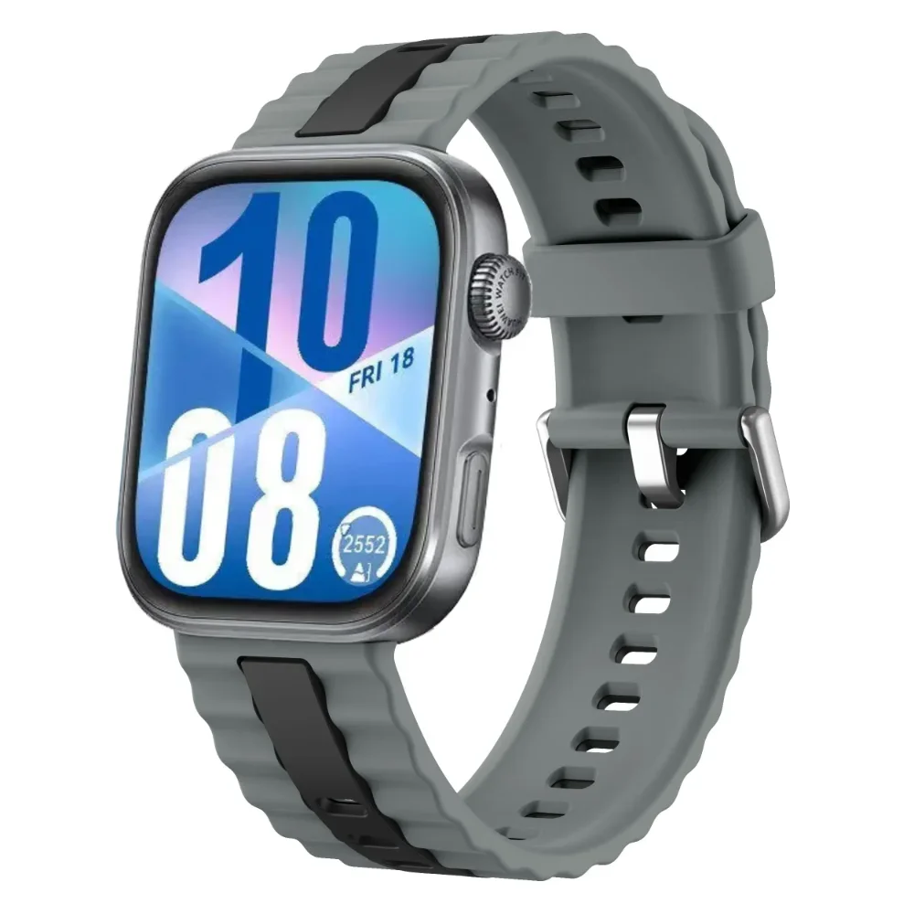 حزام سيليكون بلونين لساعة Huawei Watch Fit 4 Pro 3 سوار رياضي معصمه حزام لساعة Huawei Watch Fit 4 3 Correa Accessories