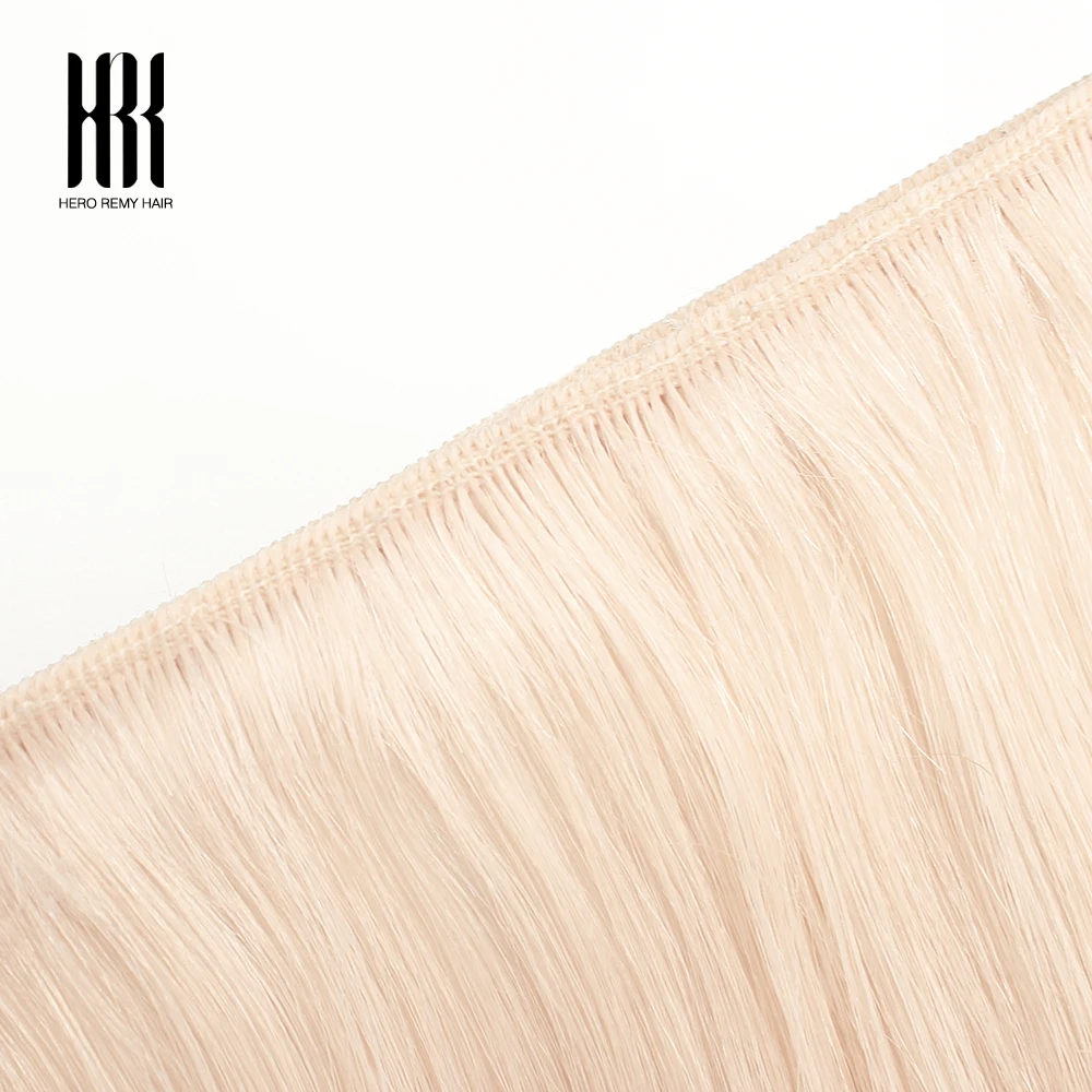 Hero Remy Hair 100% Virgin Human Hair Weft Sew In Hair Bundles Real Human Hair Extensions Jet Black For Female 50g 16‑22 Inch