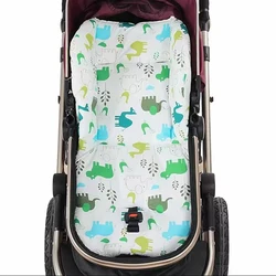 Children Soft Comfortable Dining Chair Cushion Boys Girls Universal Stroller Pad Cartoon Print Pattern Baby Stroller Cotton Mat