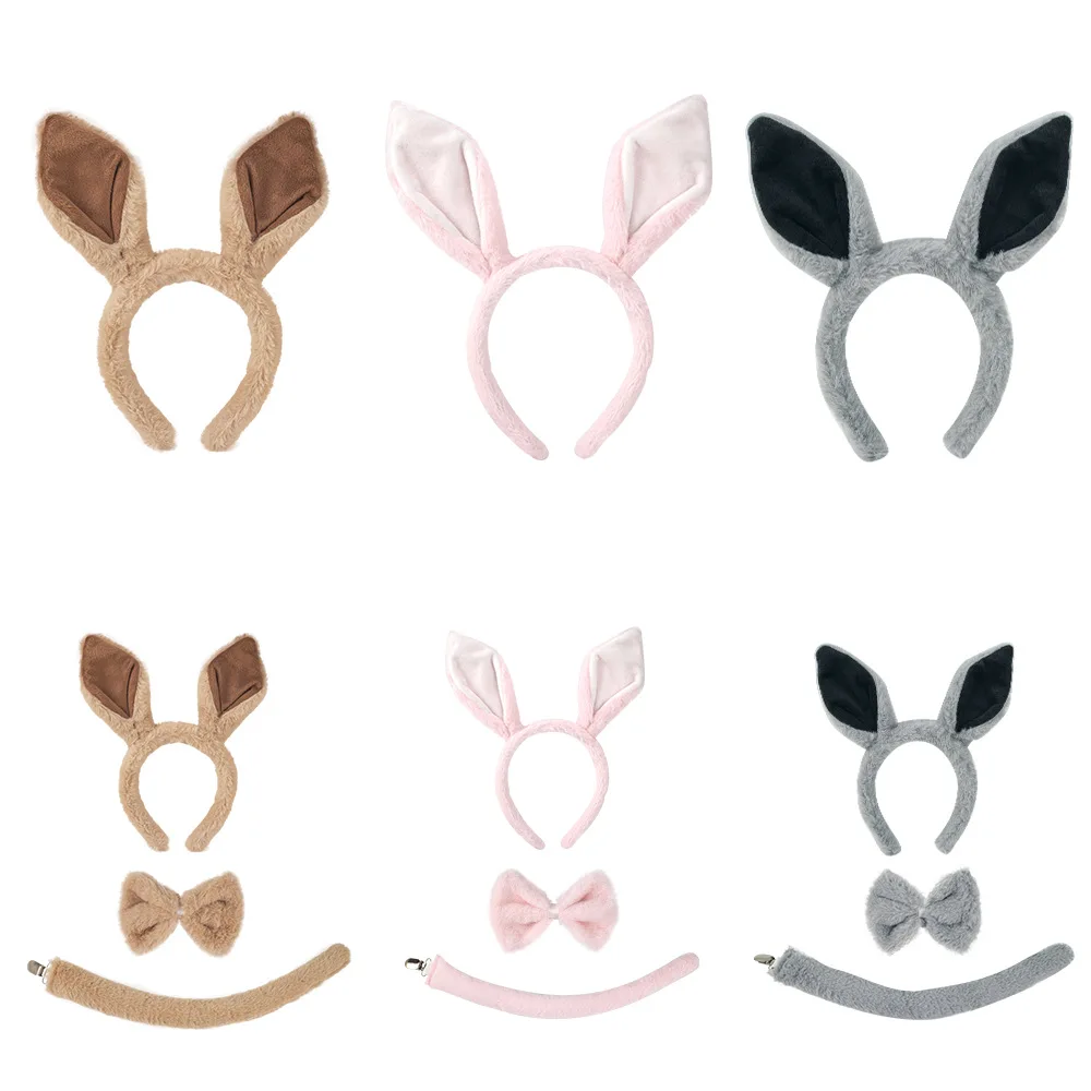 

Плюшевая повязка на голову с ушками животных: милые ушки кенгуру для Хэллоуина и Рождества