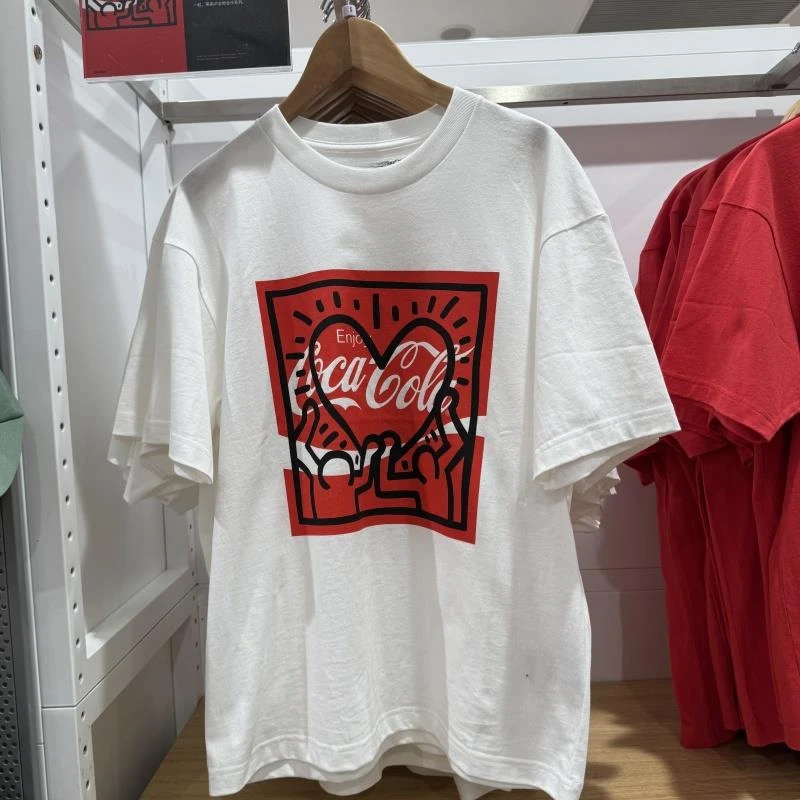 Summer Men and Women Couple Collection Joint-Design Series Cola T-shirt Short Sleeve Cotton Summer