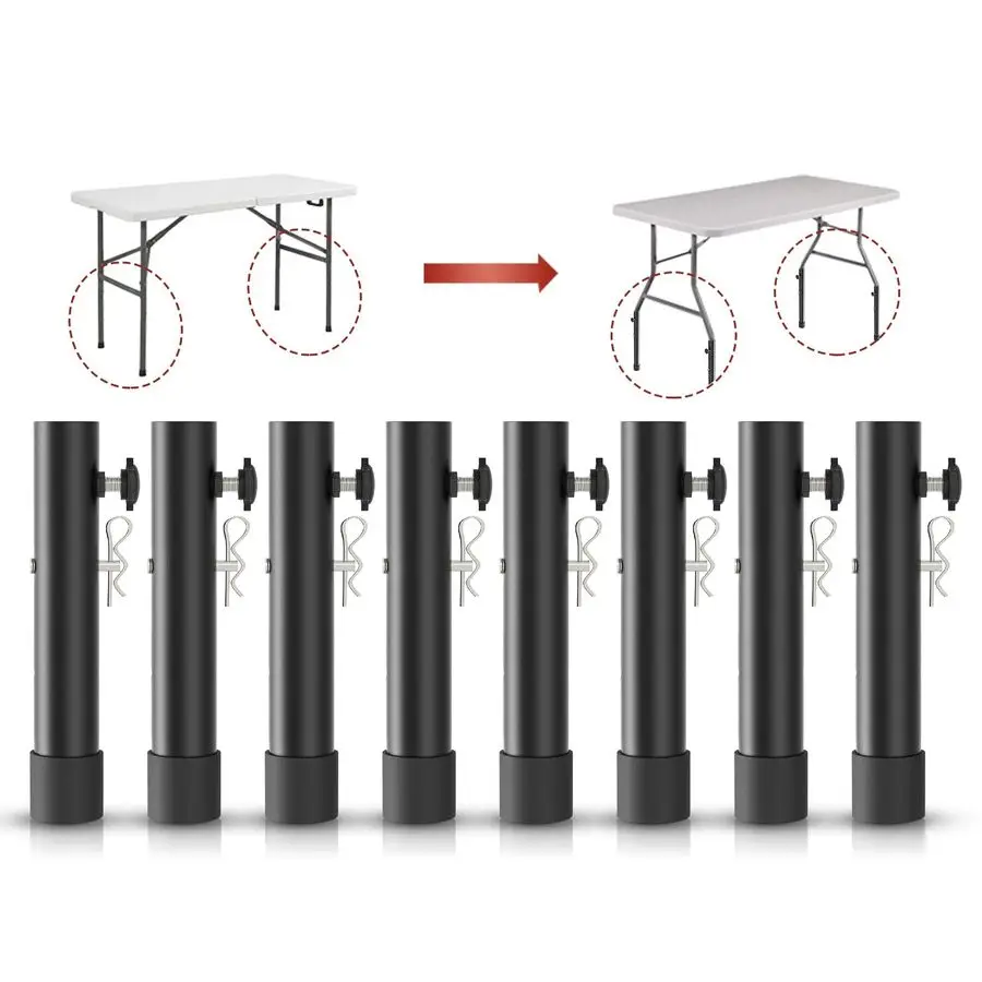 

Складные стойки для складных столов. Прямая изогнутая ножка, прочные удлинители складных ножек стола. 2-уровневые удлинения ножек стола.