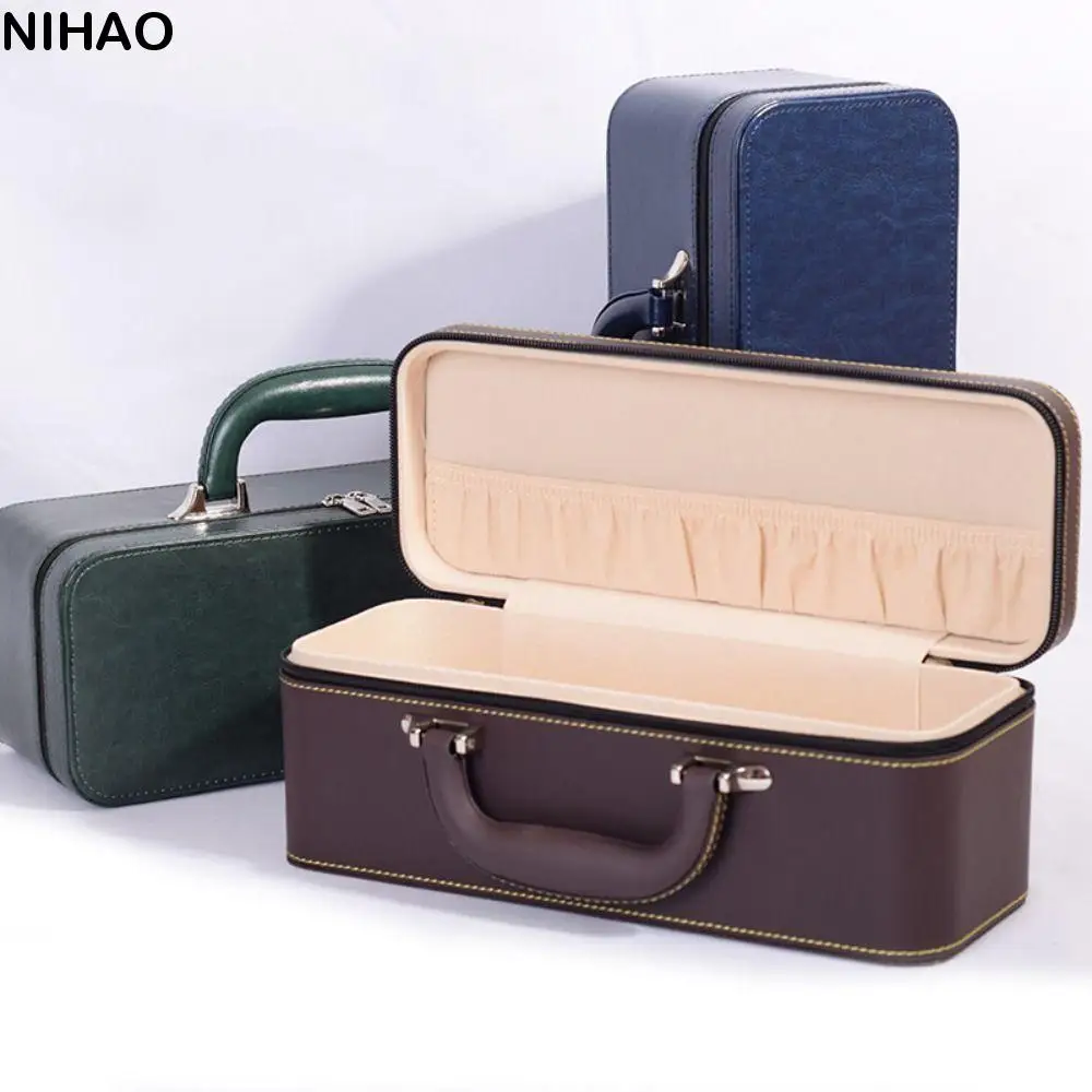 PU Leather Bracelet Display Box Velvet Inner Rings Necklace Jewelry Storage Boxes Holder Organizer Bracelet Carrying Case