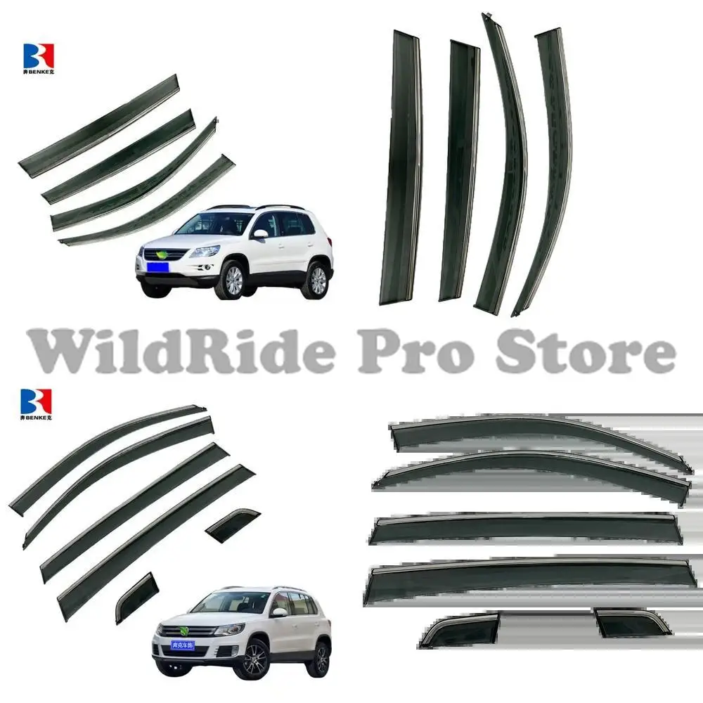 

1 set For FREE SAMPLE PC Injection 4 Piece Car Deflector Window Visor for Volkswagon tiguan 2013 2016