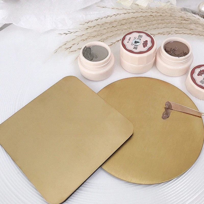 Tavolozza di colori per unghie in metallo multifunzionale per smalto gel, tavolo da disegno, sfondo fotografico per unghie, display di punte per unghie finte