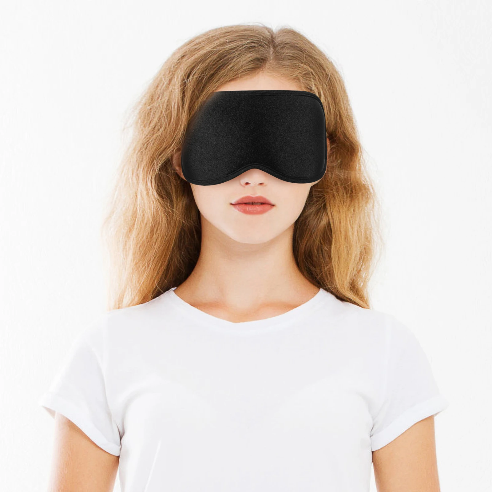 

3D Blackout Mask Sleep Eye Masks For Women Pink Sleep Eye Mask for Women Foldable Travel Blindfold Adjustable B