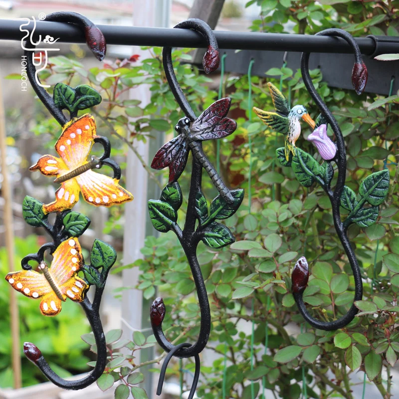 

Настенные крючки для сада на открытом воздухе, крючки без дрели S для подвешивания растений, одежды, декора - вешалки для крыльца в деревенском стиле, крючки для ногтей без повреждений