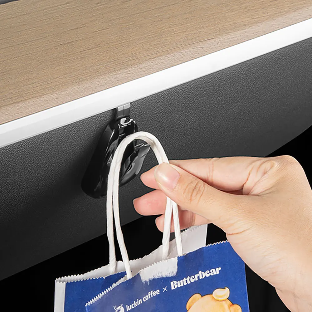 

Glove Box Hook For Tesla Model 3 Y [Cool Car Shape, Foldable] Glove Box Organizer Bag Holder Storage Hanger Clip Interior Access