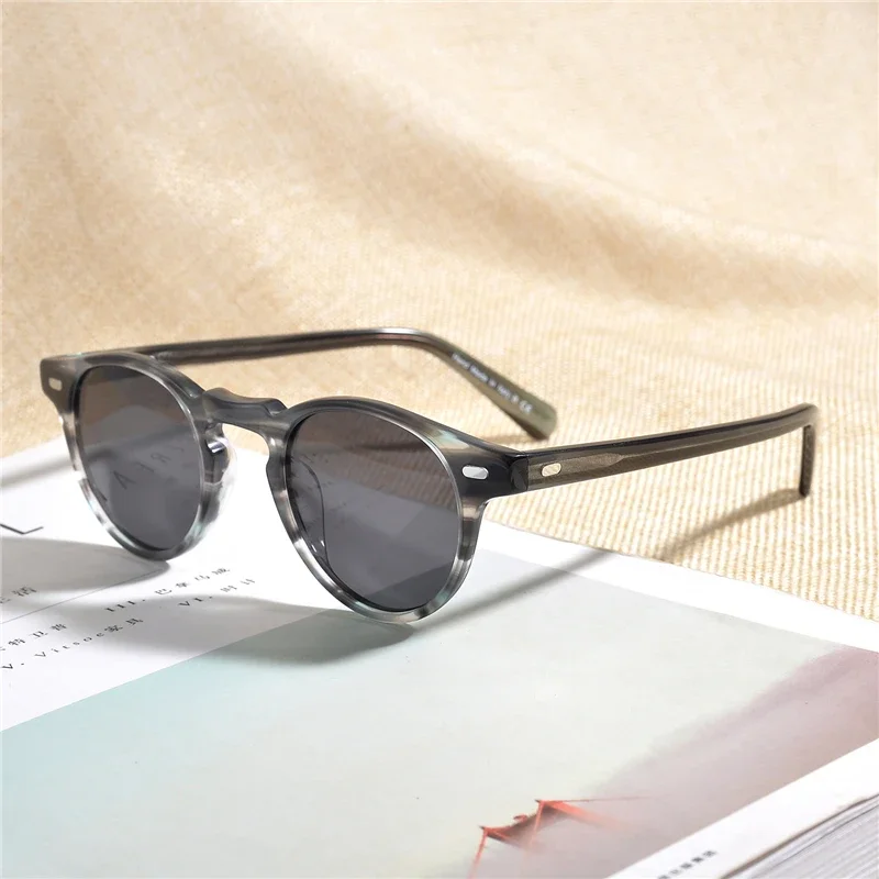 Gregory Peck-gafas de sol polarizadas para hombre y mujer, lentes de sol Retro, OV5186, OV 5186