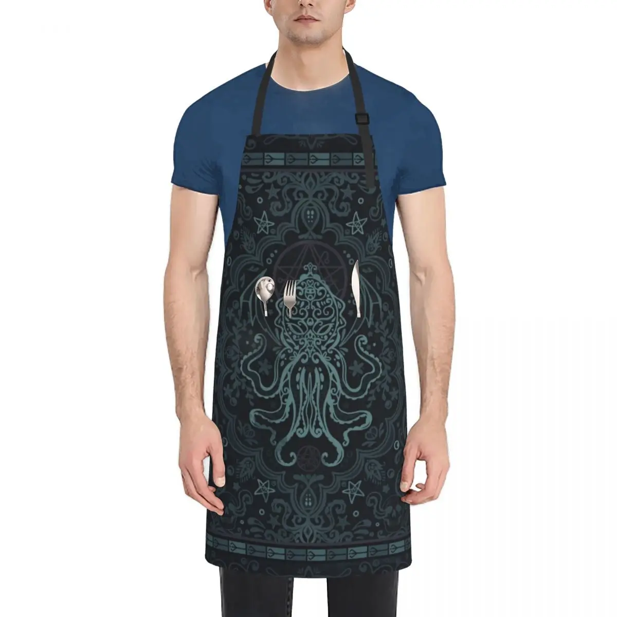 

Cthulhu Mythos Apron Bib For Kitchen Hairdresser japanese style Kitchen For Man Apron