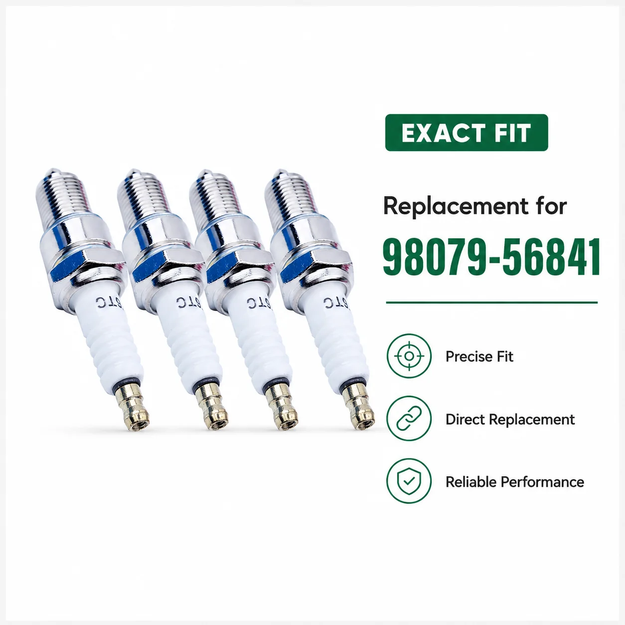 4 Pack F6TC Spark Plugs Replacement for NGK BP6ES Champion N9YC for GX160 GCV160 GX100 GX120 GX200 GX240 Lawn Mower Engine