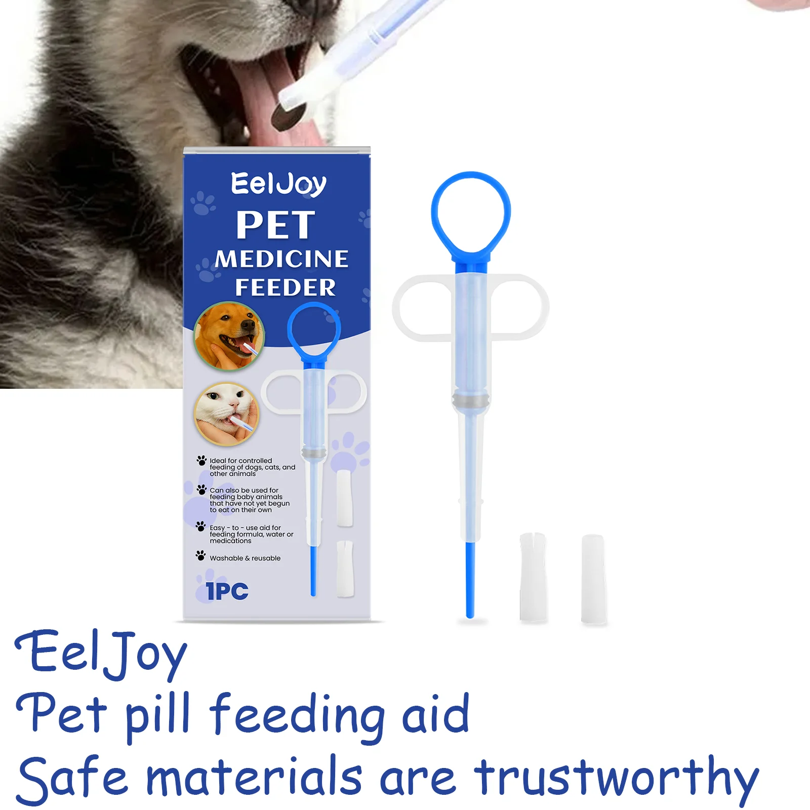 

Pet Medicine Feeder Leak-proof Design to Ensure That the ,edicine Will not Spill Simplifies the Medicine Feeding Process