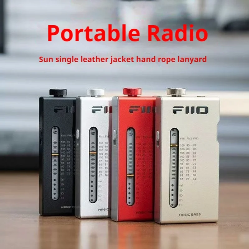 

13mm Fiio Rr11 Portable Stereo Radio Ultra-Thin Aluminum Alloy Body Fm/Earphone Dual Mode Handheld Bass + 3d Sound Effect Custom