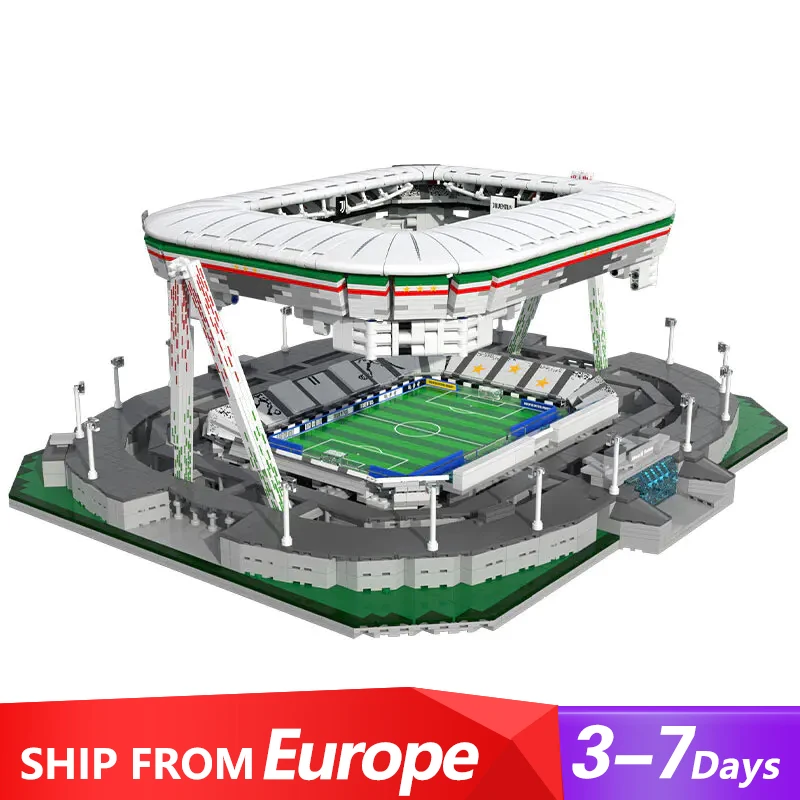 Serie A team Juventus Allianz Arena Torino Buildings Sets, City Apartment Model C66021 Modular Buildings Blocks Gift 3638 PCS