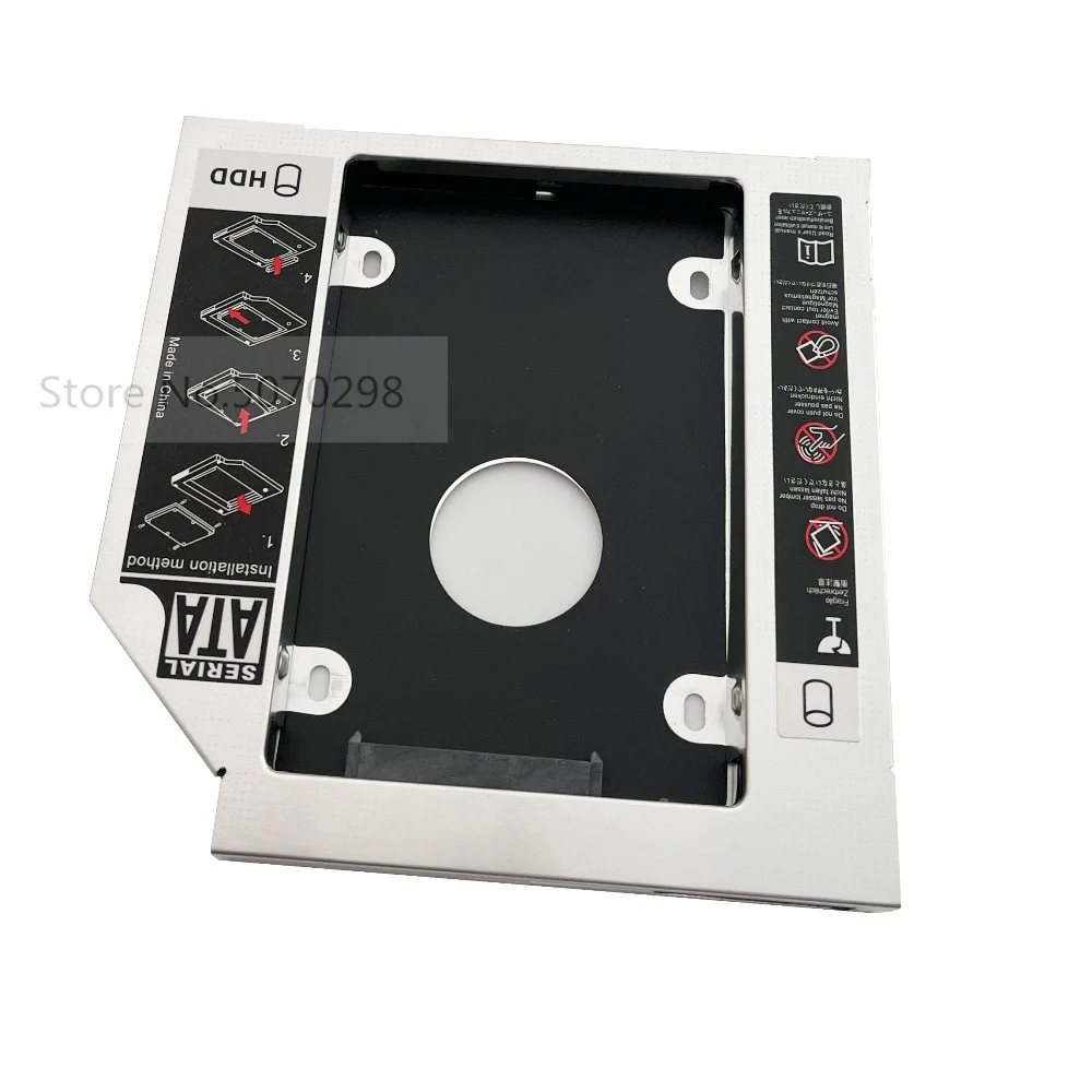 12.7mm 2nd SATA HDD SSD Hard Drive Optical bay Caddy Frame Adapter for Acer 4736G 4750G 4752 4755G 5745PG 5750G 5755 6930G