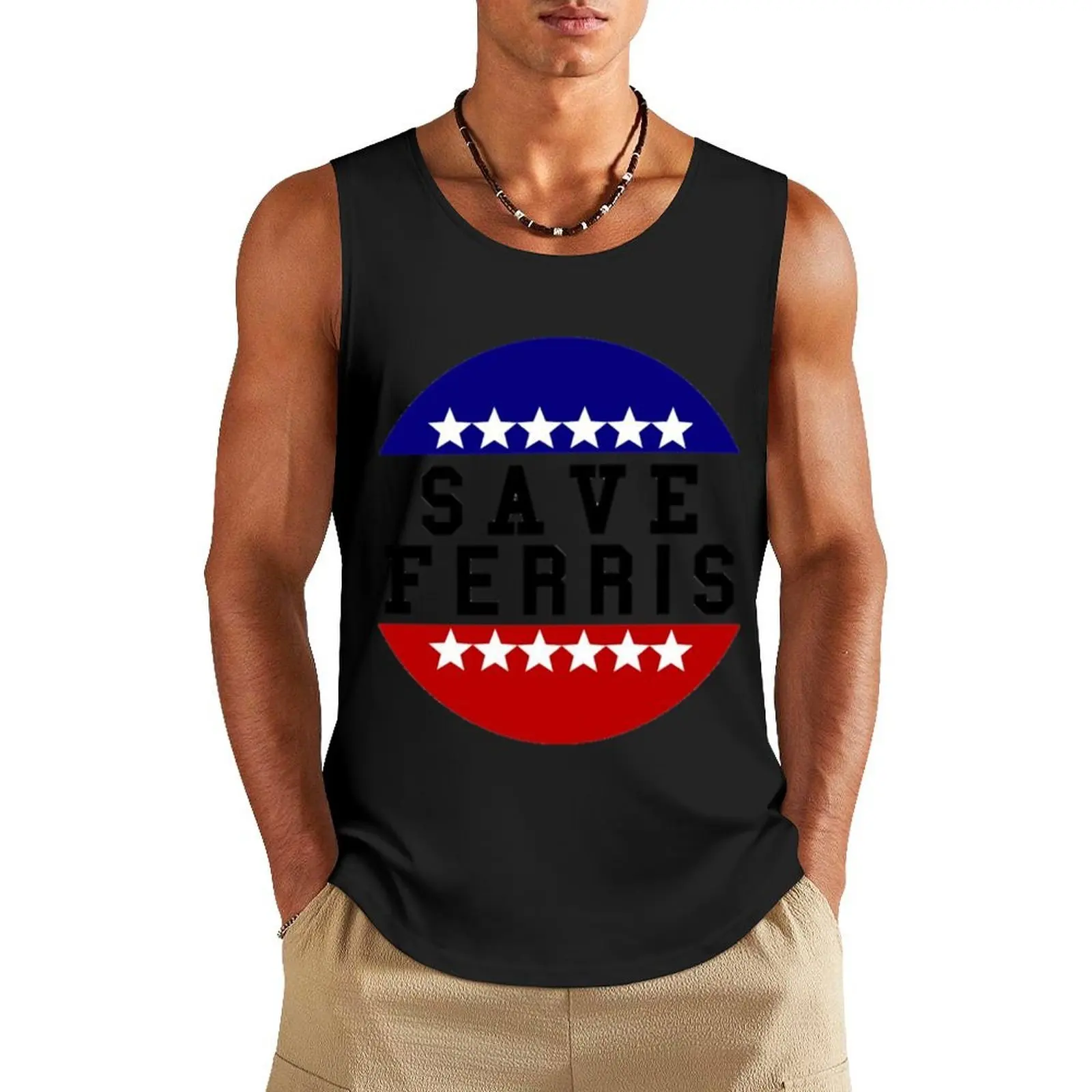 

Save Ferris Tank Top summer clothes Male clothes bodybuilding men