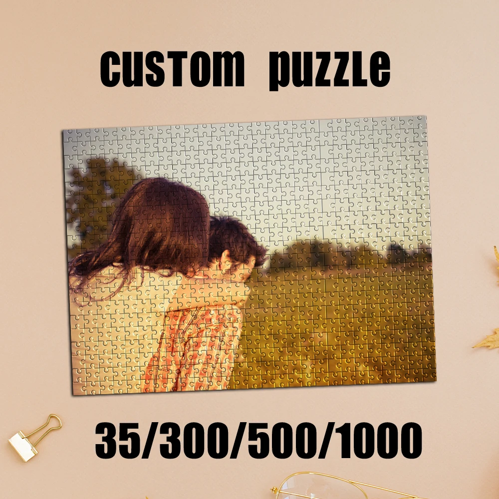 

35/300/500/1000pcs Personalized Custom Photo Puzzle couples Customize Custom Gift Jigsaw Puzzle Jigsaw Board