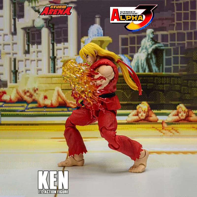 【100% original】 tempête en Stock KEN-STREET FIGHTER ALPHA 3 "STORM ARENA" 1/12 échelle Collection série modèle personnage de dessin animé