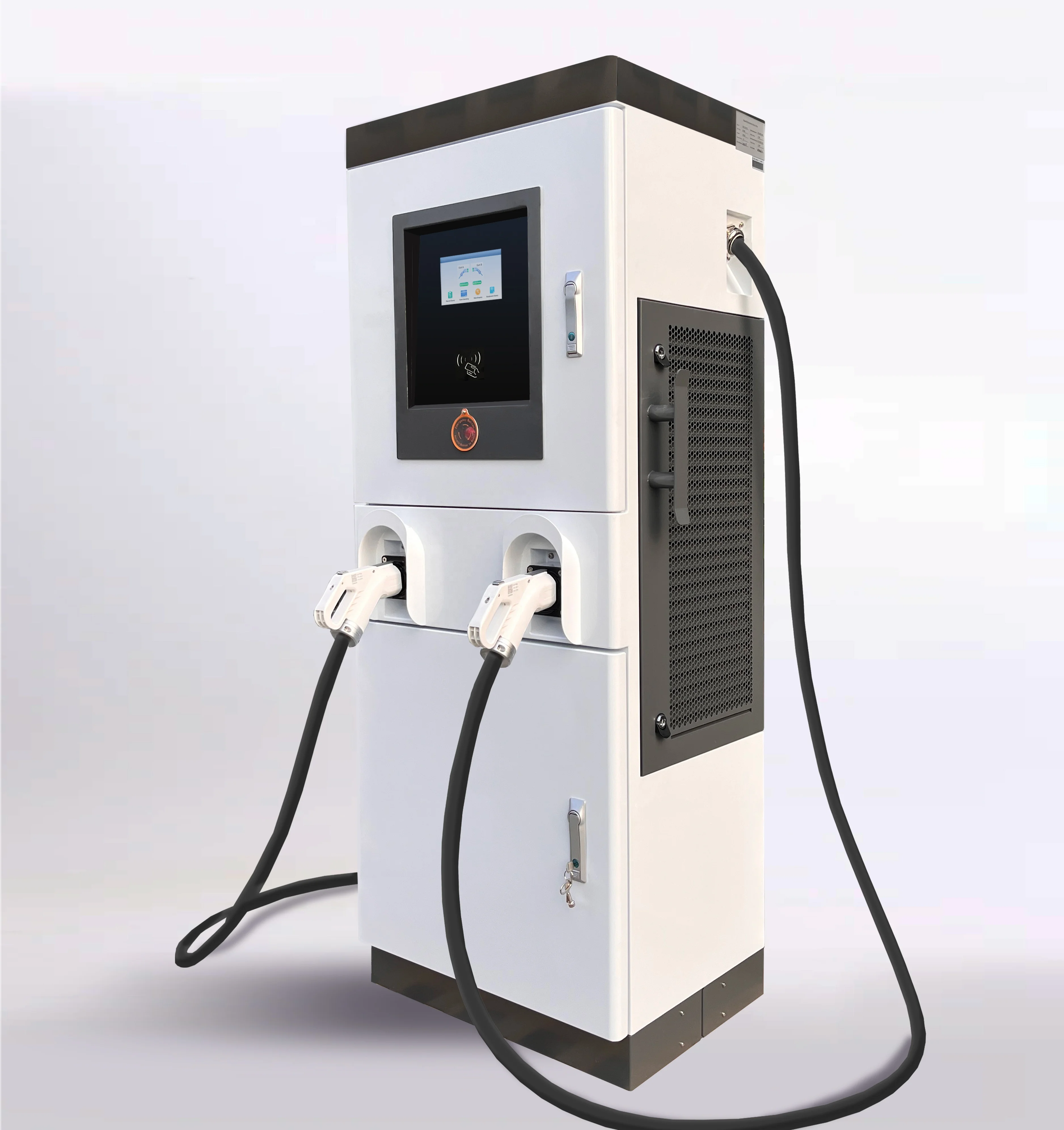 OCPP Platform Commercial Use High Power 240KW DC Floored Charger Station Double Gun Fast Charging For Electric Car