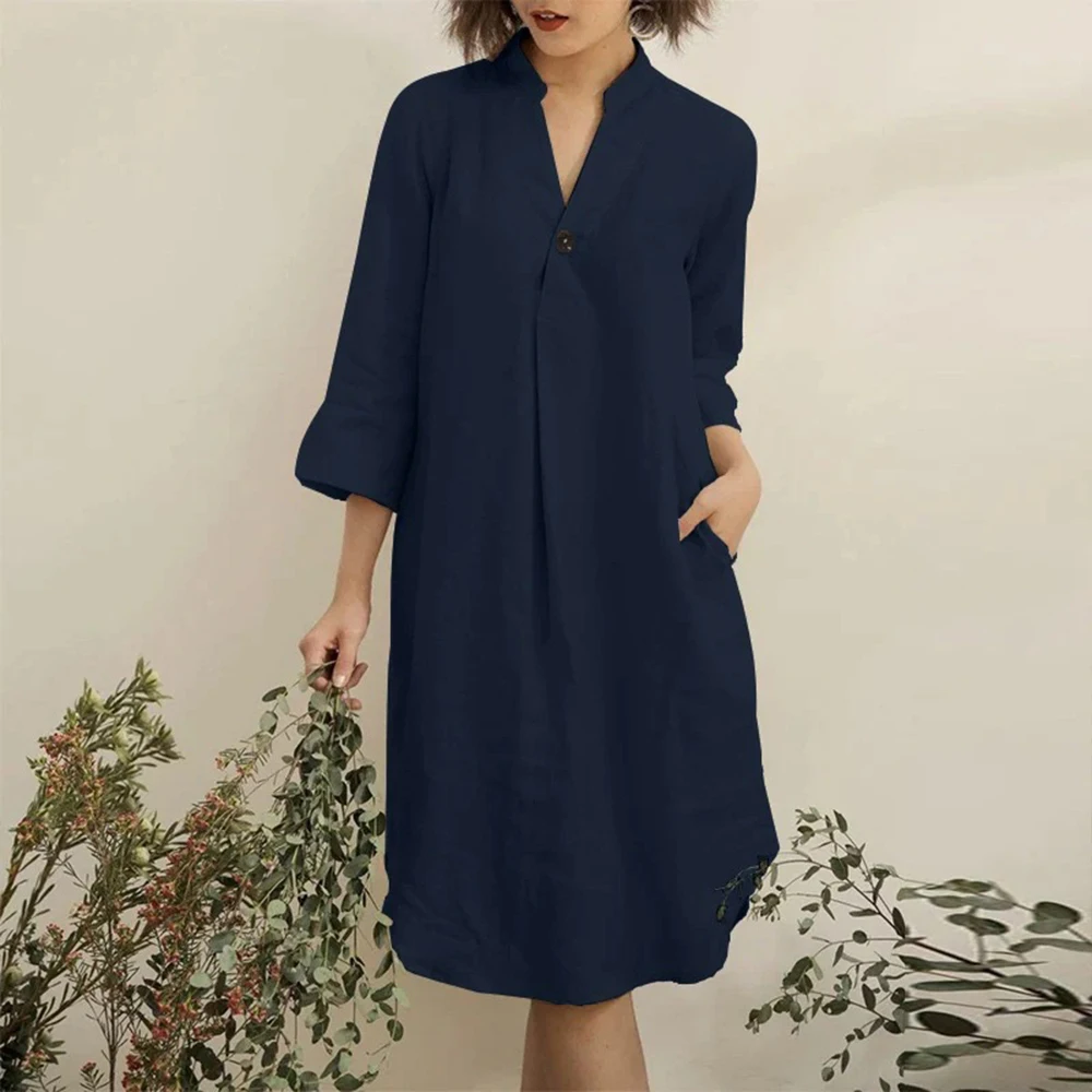 XXXL Plus Size Casual Women Dress  For 2024 Autumn Fashion Korean Large Size Female Clothing Oversized Long Sleeve Loose Dress