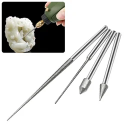 1pc 3mm Shank Diamond Grinding Head Grinding Needle Bit Burr Mini Drill For Metal Glass Jade Engraving Drilling Carving Tool