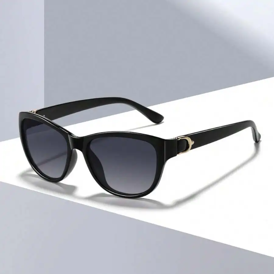 

Polarized Cat Eye Sunglasses For Women Fashion Black Frame Gradient Gray Lenses