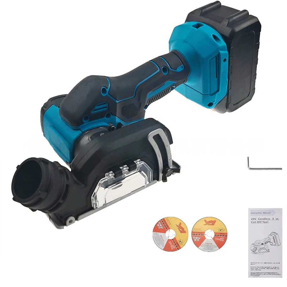 3 Inch Brushless Mini Angle Grinder 76Mm Electric Compact Cut Off Tool For Makita 18V Battery