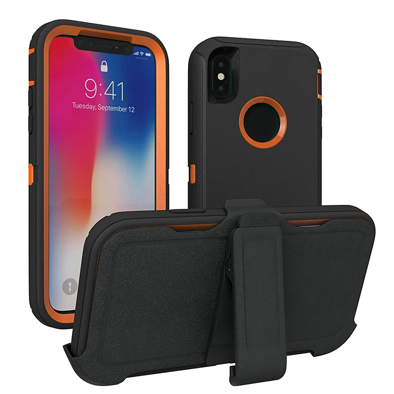 Case for iPhone 17 X XS MAX XR 11 12 13 14 15 16 Pro Max Plus Mini 7 8 Armor Shock Proof Cover Rubber Holster Defender Case