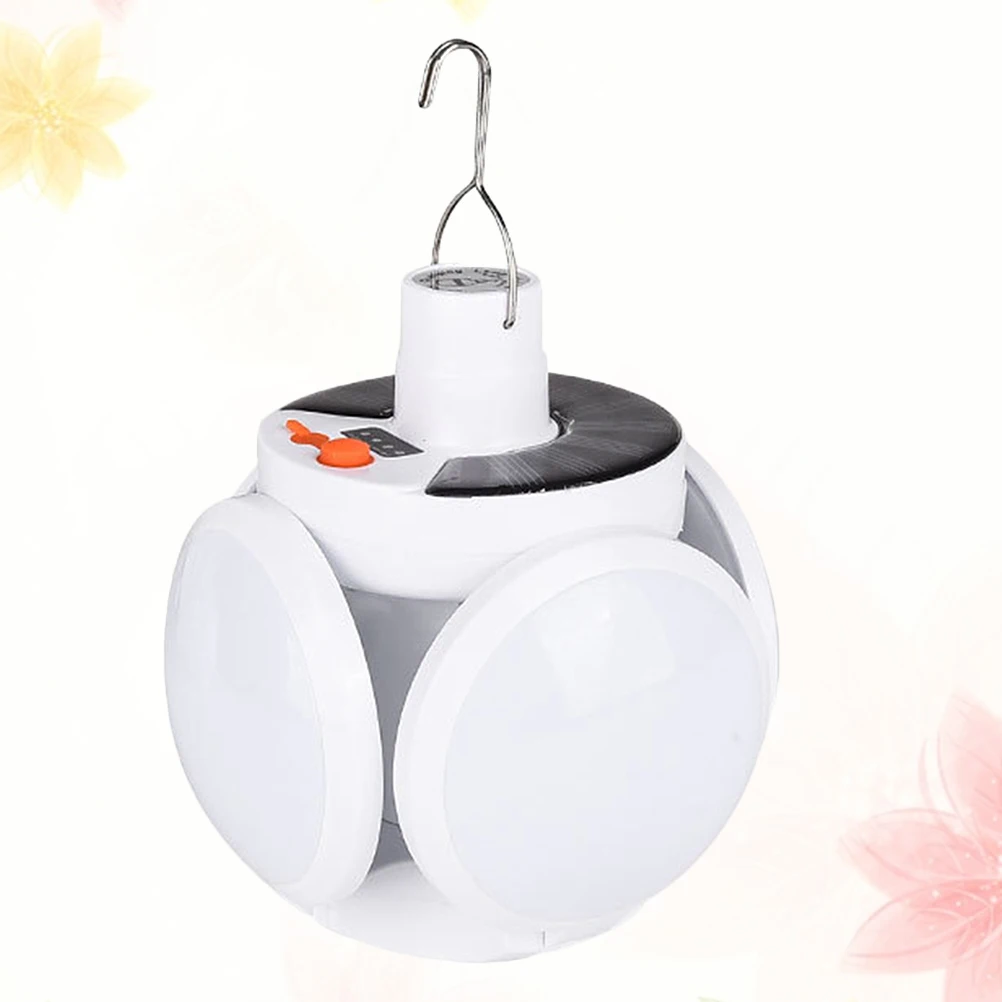 

Portable Solar Charging LED Tent Light Rechargeable Bright Camping Lamp for Outdoor Hiking Fishing Beach USB Powered