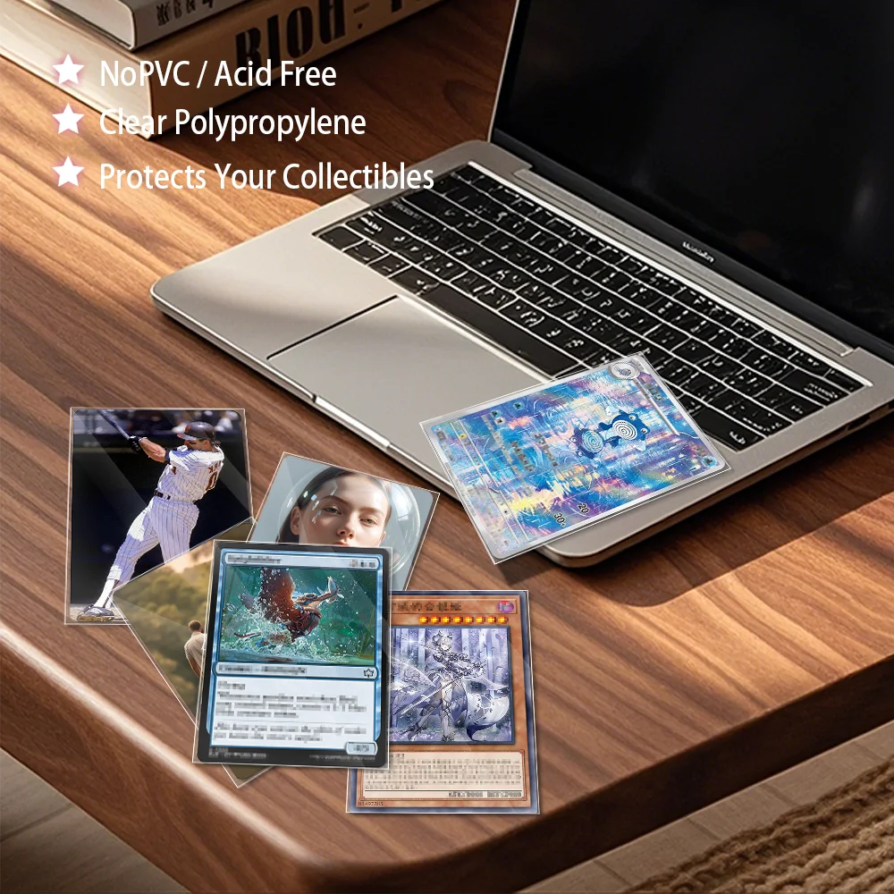 61x88mm/64x89mm 프리미엄 투명 카드 보호 슬리브 (카드 게임용), 매직/YGO/PKM/MTG 카드용 탑로더