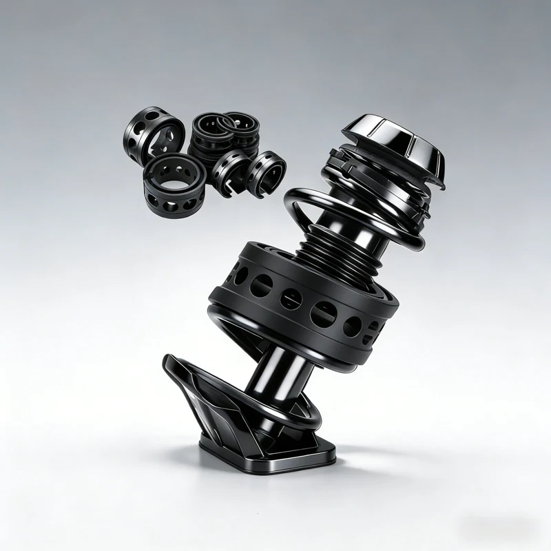 2pcs Set of Universal Motors Rubber Shock Absorbers, Automotive Springs, Chassis Noise Reduction, and Suspension Cushion Pad