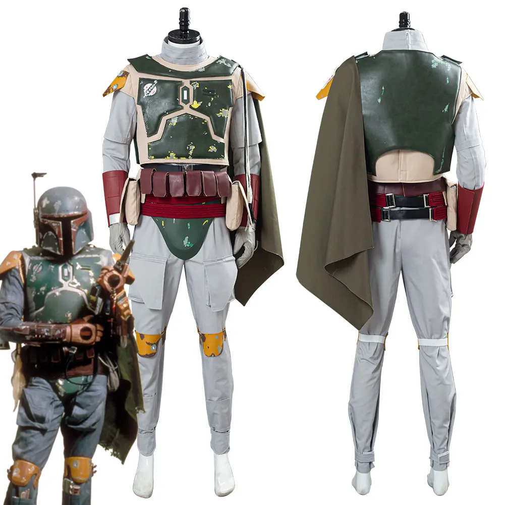 

Movie Space Battle Boba Cosplay Fantasy Battle Armor Bounty Hunter Costume Disguise Adult Men Cosplay Roleplay Fantasia Outfit