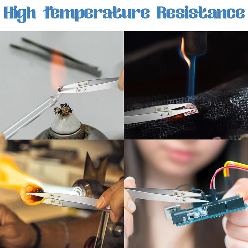 Precision Ceramic Titanium Tweezers Professional Repair Fingerprint Fly Line Phone Motherboard Antimagnetic Electronics Forceps