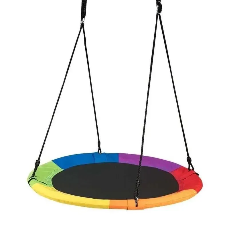 600D Round Rope Swings Outdoor Playground Hanging Garden Play Entertainment Activity Toy Seat Kids Swing