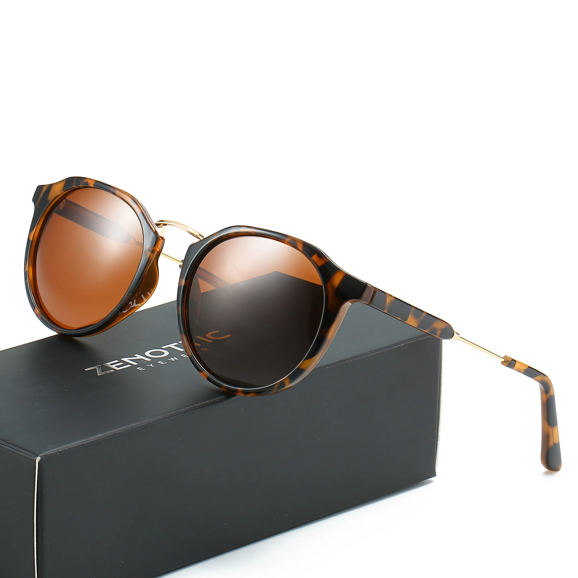 Zenot tische Retro runde polarisierte Sonnenbrille Männer Frauen Marke Design Beschichtung Spiegel uv400 Brille Fahr schirme Sonnenbrille