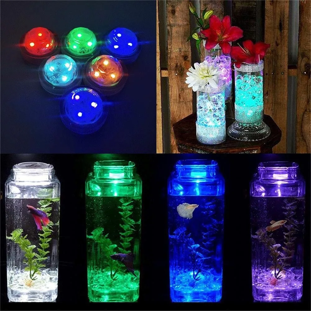 Remote Control RGB Decorative Flash Colorful Synchronous Remote Control Color-changing Underwater Fish Tank Decorative Light