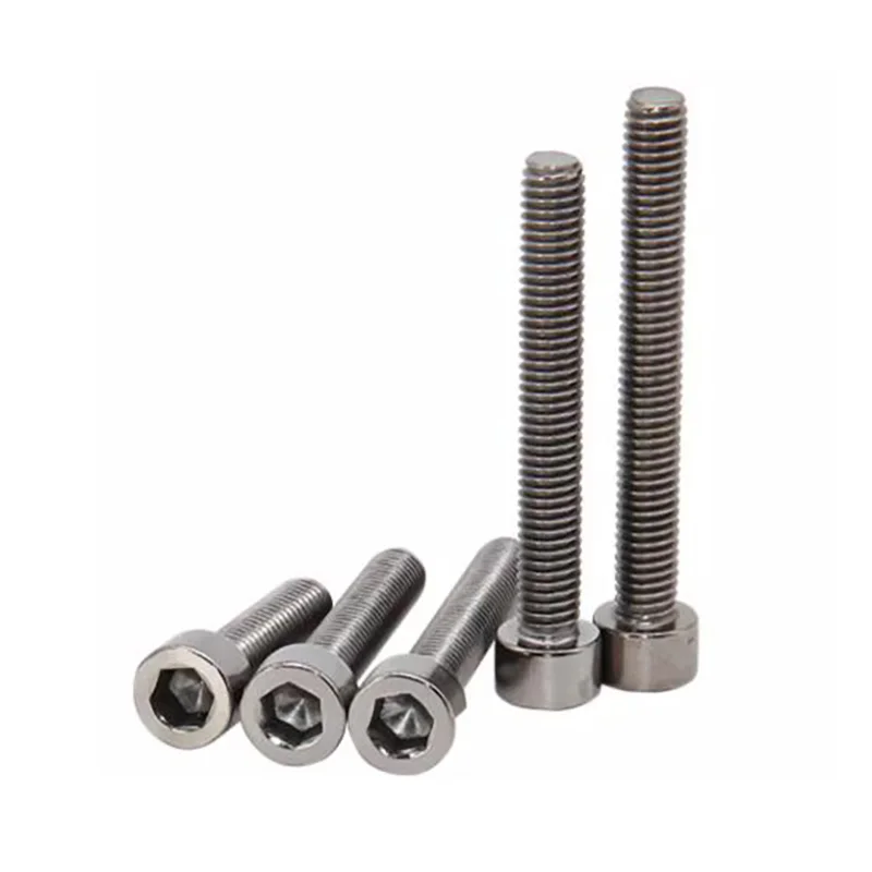 M1.6 M2 M2.5 M3 M4 M5 M6 M8 M10 TA2 Pure Titanium Gr2 DIN912 Hexagon Hex Socket Head Cap Allen Bolt Screw