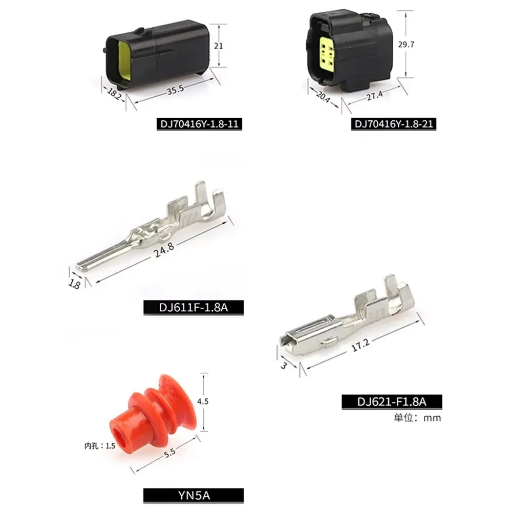 4 Pin 174259-2 Female Male Auto Electrical Plug Waterproof Denso Connector for MAZDA 626 98-00 Oxygen Sensor