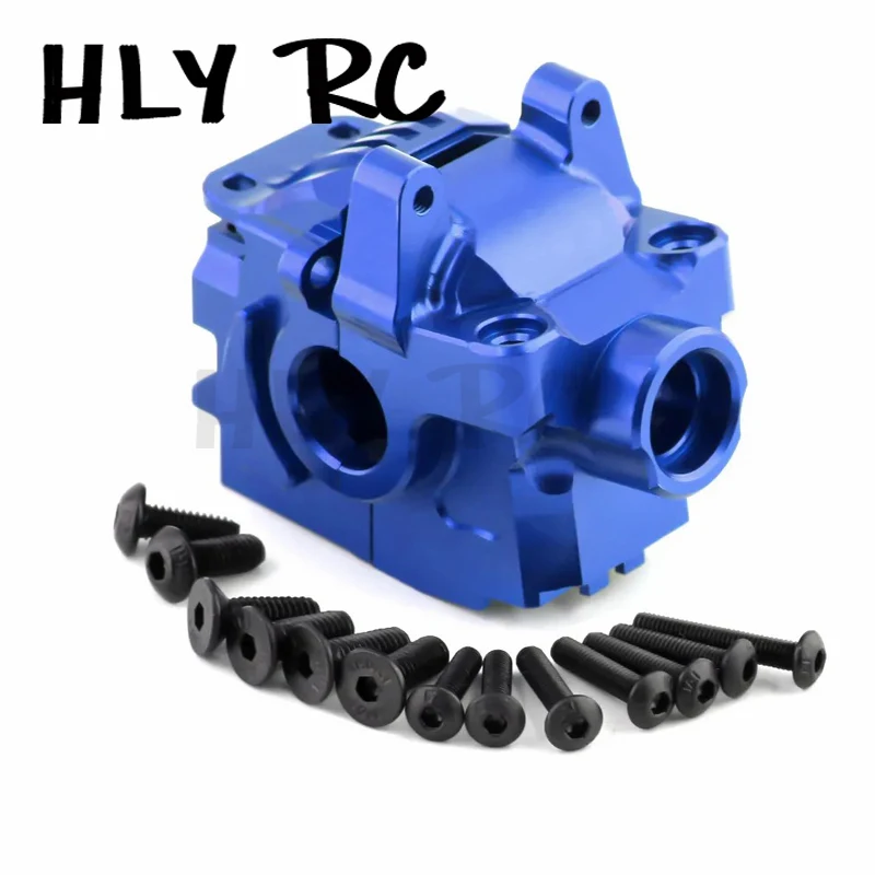 Aluminum Front & Rear Differential Housing Gearbox #6881 #6880 Upgrade Parts For RC Car Traxxas Rustler Hoss Slash Stampede 4x4