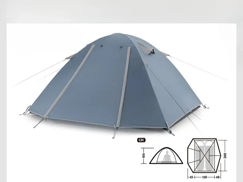 Naturehike outdoor hiking tent 2-4 people camping thickened rain