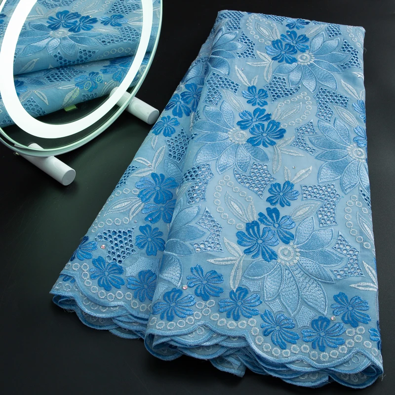 Last African Cotton Lace Fabric 2023 High Quality Lace Swiss Voile Lace Fabric Nigerian Lace Fabrics For Women Party Sew A 3248