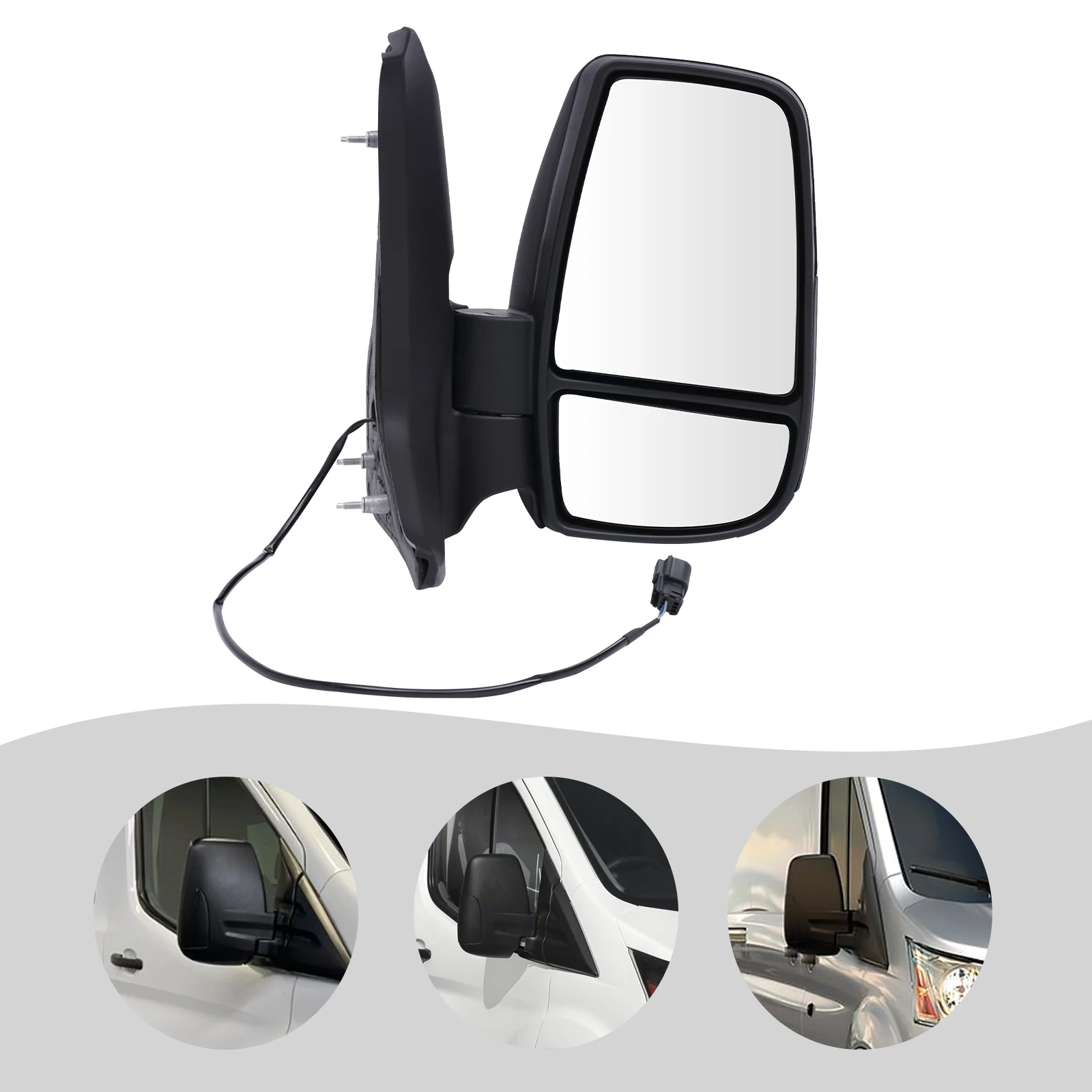 

Fits Ford Transit 150/ 250/ 350 2015-2022 Right Side Rear View Mirror Short Arm