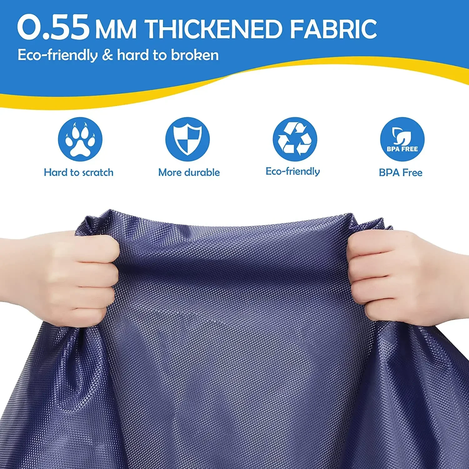 Kids Summer Outdoor Water Toy-Anti-Slip Thick Dog Splash Pad Sprinkler Pool Fun Backyard Fountain Play Mat Perfect Children Gift