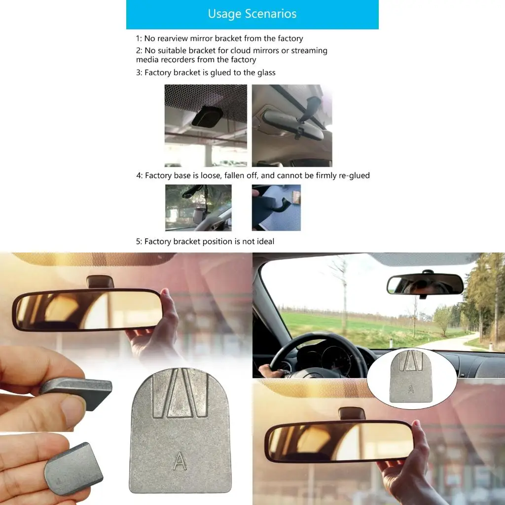 Aluminum Construction Mounting Bracket Universal Base for Mirror Positioning